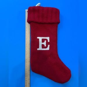 Christmas Stocking Target Wondershop letter E Red